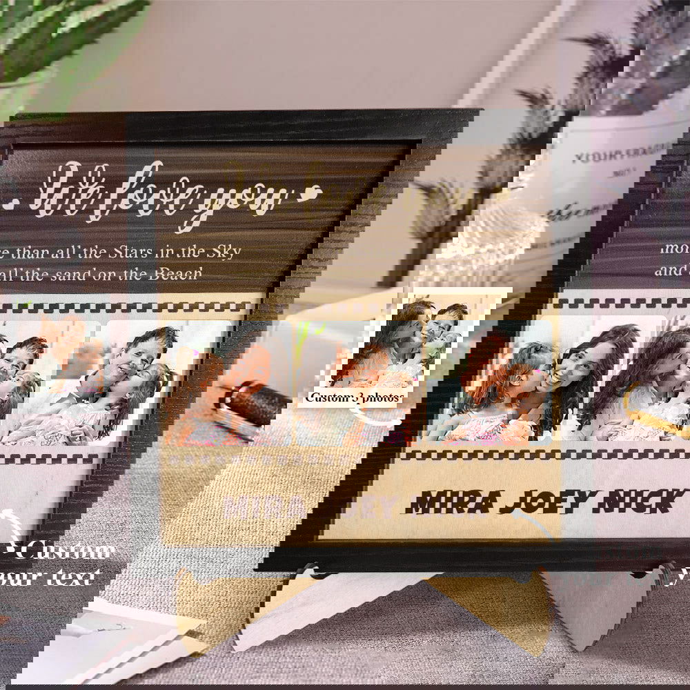 Custom Photo Wooden Ornament Film Photo Plaque Unique Gift for Mom - DigiVirt