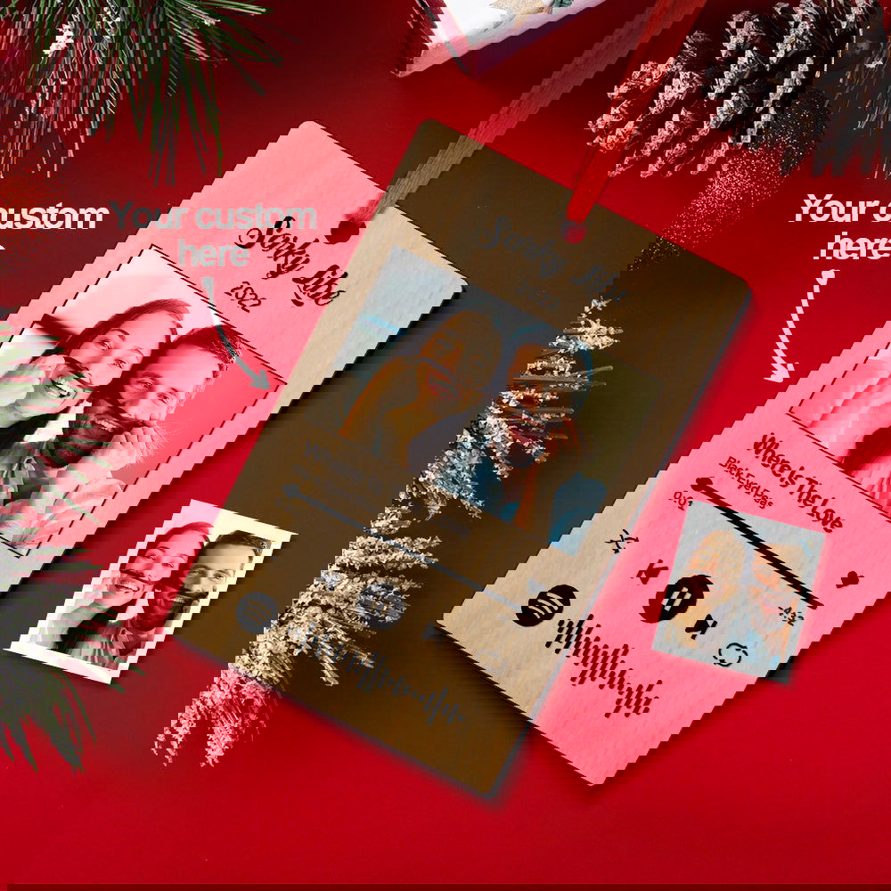 Custom Spotify Christmas Ornament Unique Gift for Christmas - DigiVirt