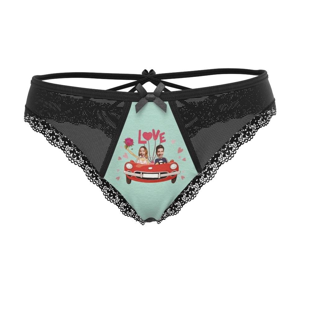 Custom Wedding Face Underwear Custom Lace Thong Wedding Gifts - DigiVirt