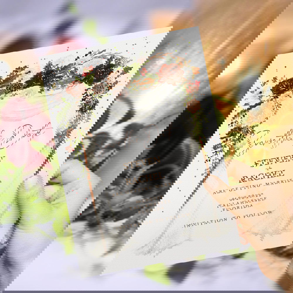 Custom Wedding Invitations - Personalized Save the Date Cards - DigiVirt