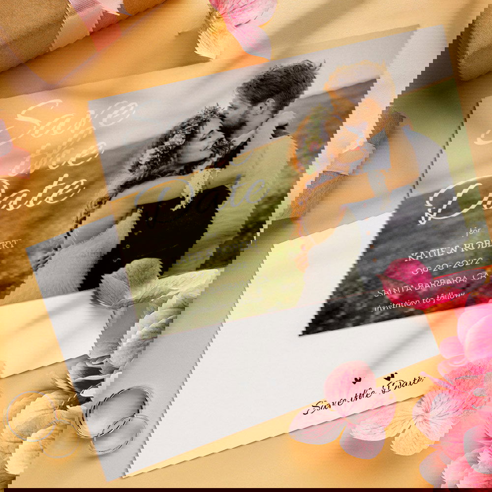Custom Wedding Invitations - Personalized Save the Date Cards - DigiVirt