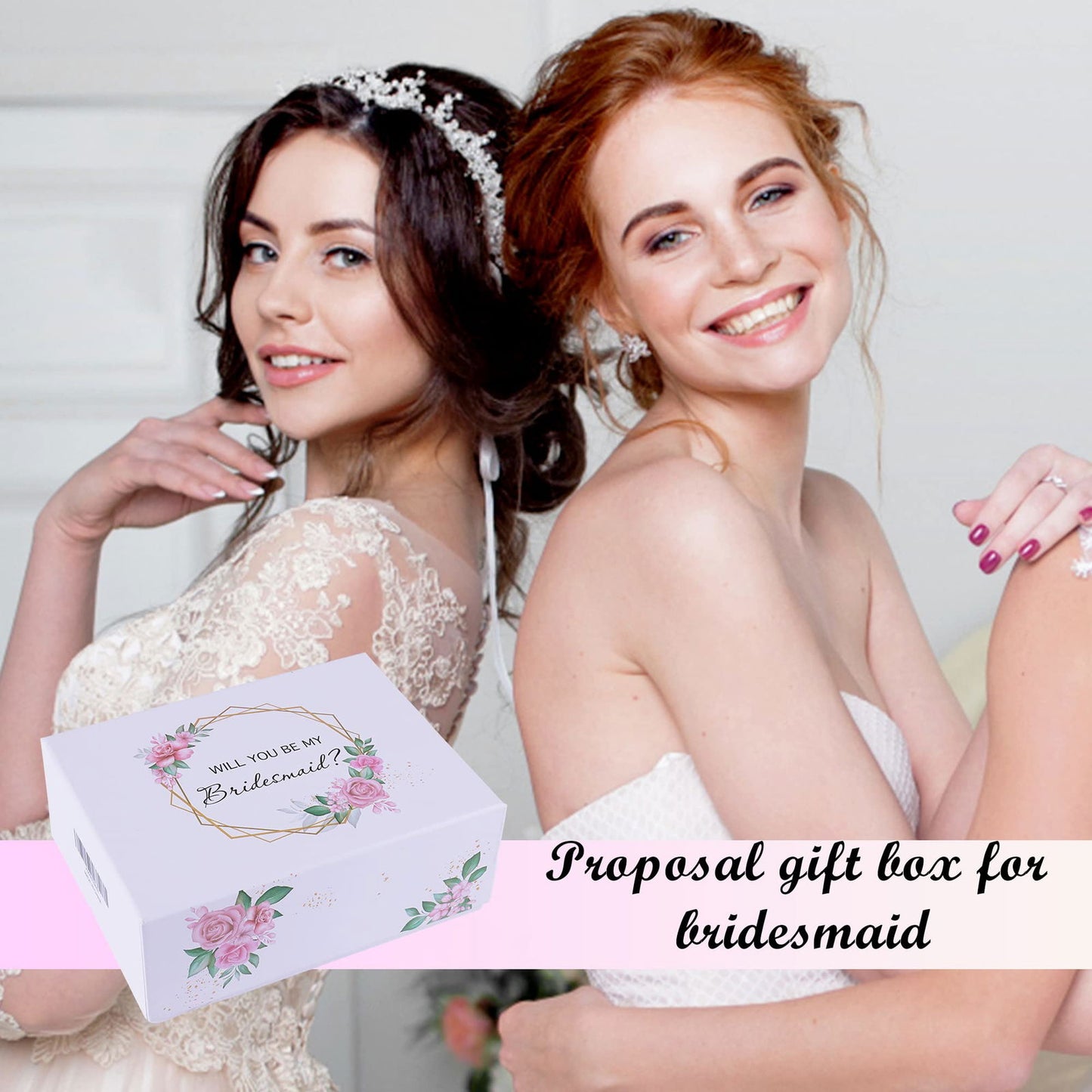 DHQH Bridesmaid Proposal Gifts Box Sets From Bride,Will You Be My Bridesmaid,6 oz Bride Tribe Stainless Steel champagne glasses Bachelorette Party SPA Gifts Bridal Showers - DigiVirt