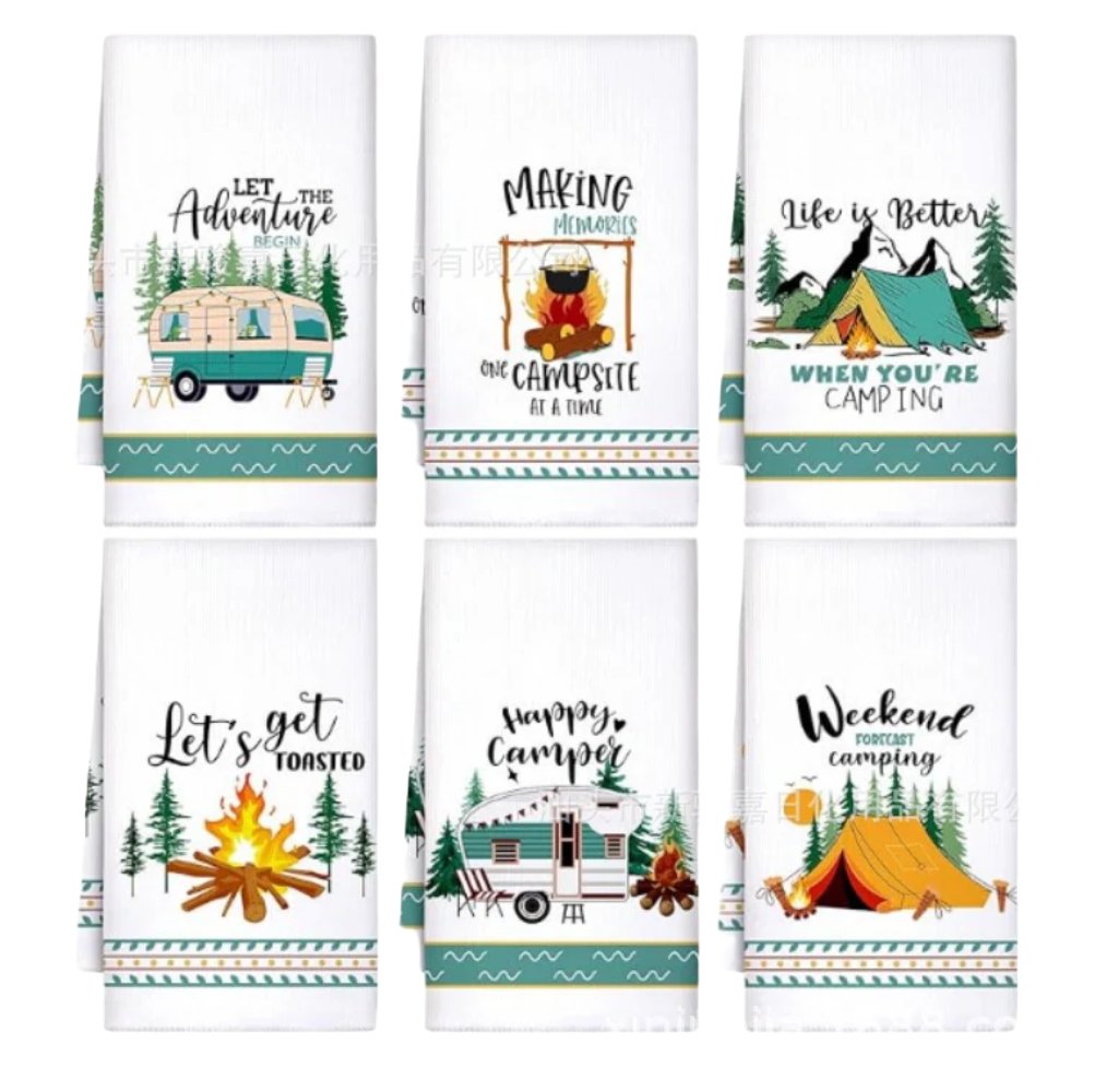 Fun Pumpkin Printing Absorbent Kitchen Dish Towel Suit Tea Towel Can Be Customized Logo - DigiVirt