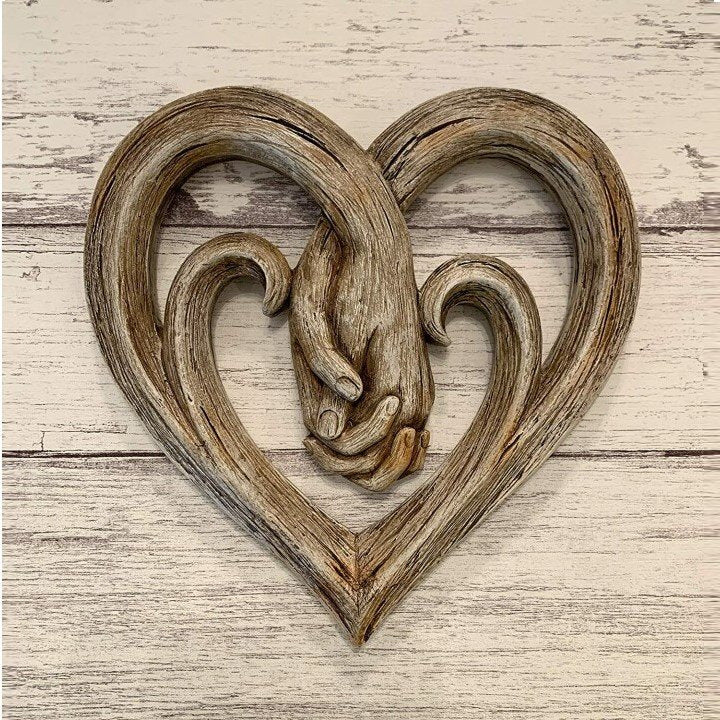 Handshake Decorative Wood Crafts Home Decor - DigiVirt