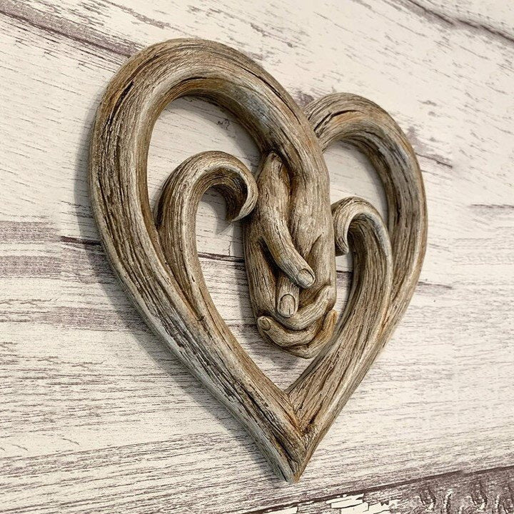 Handshake Decorative Wood Crafts Home Decor - DigiVirt