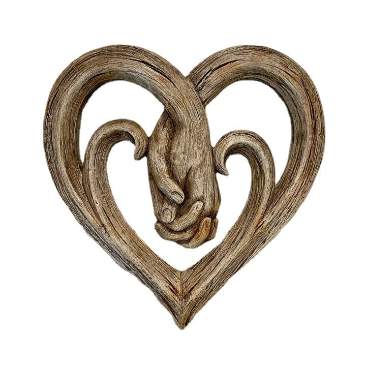 Handshake Decorative Wood Crafts Home Decor - DigiVirt