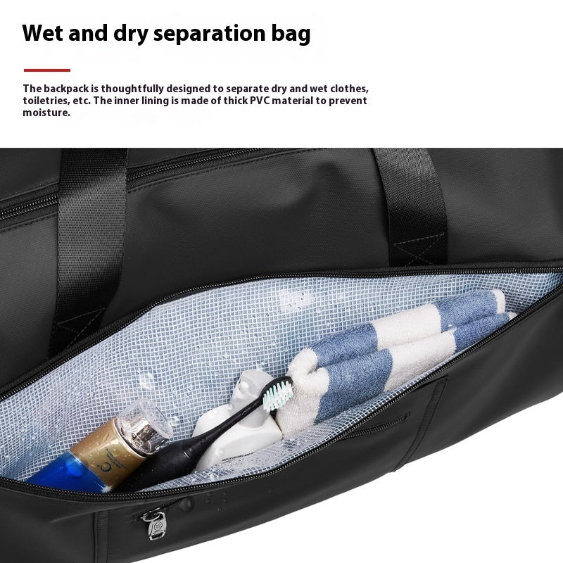 High Quality Waterproof Suit Bag For Men Large Capacity Travel Bag With Shoe Compartment Dry And Wet Separation Travel Organizer - DigiVirt