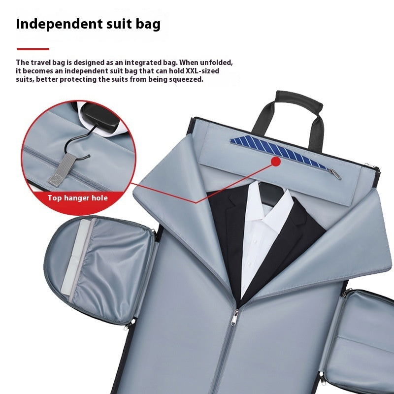 High Quality Waterproof Suit Bag For Men Large Capacity Travel Bag With Shoe Compartment Dry And Wet Separation Travel Organizer - DigiVirt