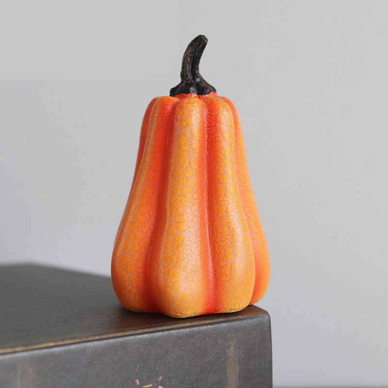 New Halloween Pumpkin Lantern Simulation Pumpkin LED Candle Lamp Resin Luminous Pumpkin - DigiVirt