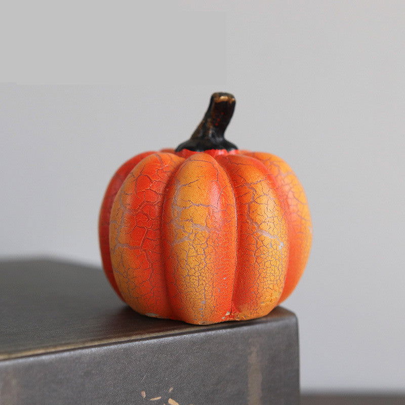 New Halloween Pumpkin Lantern Simulation Pumpkin LED Candle Lamp Resin Luminous Pumpkin - DigiVirt