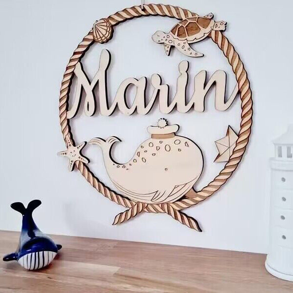 Personalized Name Wall Decoration Wooden Baby Room Decoration/deer Wood Decoration/birth Gift Logo Custom