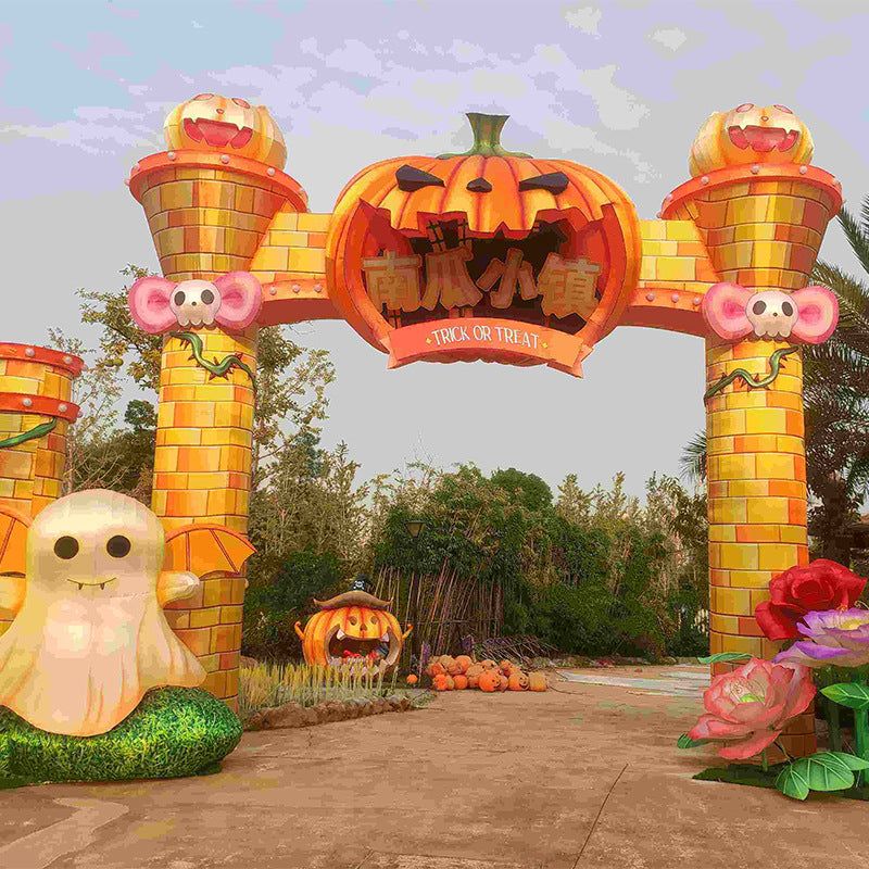 Halloween Pumpkin-shaped Lantern Outdoor Scenic Large Theme Activity Lighting Decoration Lantern Cross-border Lantern