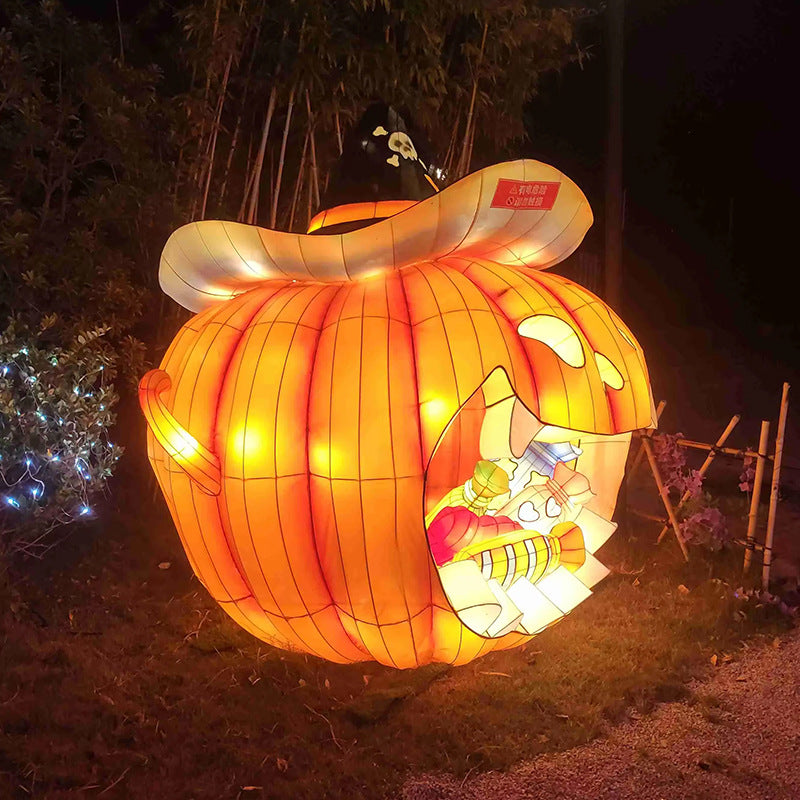 Halloween Pumpkin-shaped Lantern Outdoor Scenic Large Theme Activity Lighting Decoration Lantern Cross-border Lantern