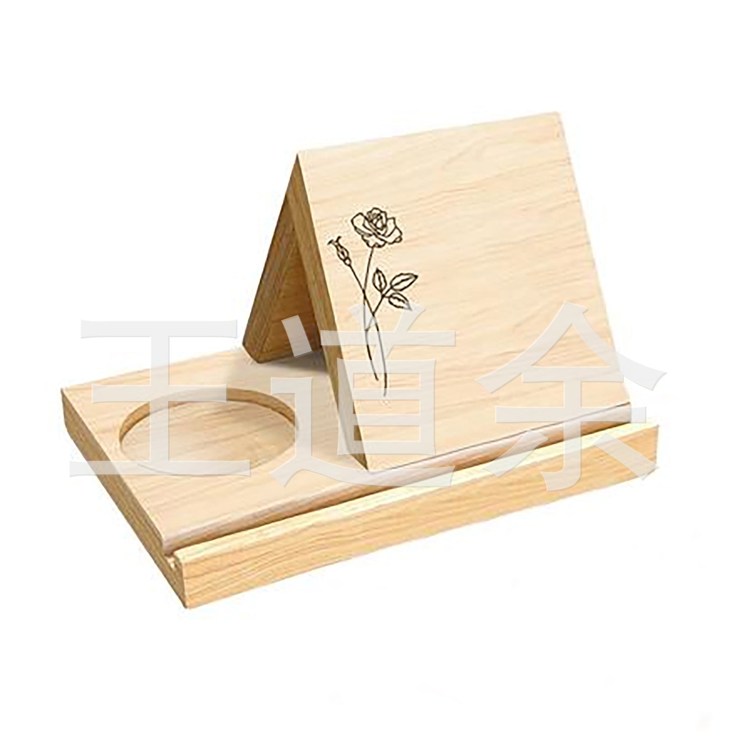 Personalized Solid Oak Triangle Bookshelf Bookshelf Christmas Birthday Gift For Book Lovers