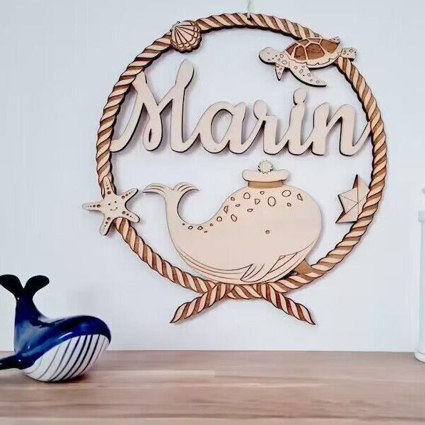 Personalized Name Wall Decoration Wooden Baby Room Decoration/deer Wood Decoration/birth Gift Logo Custom