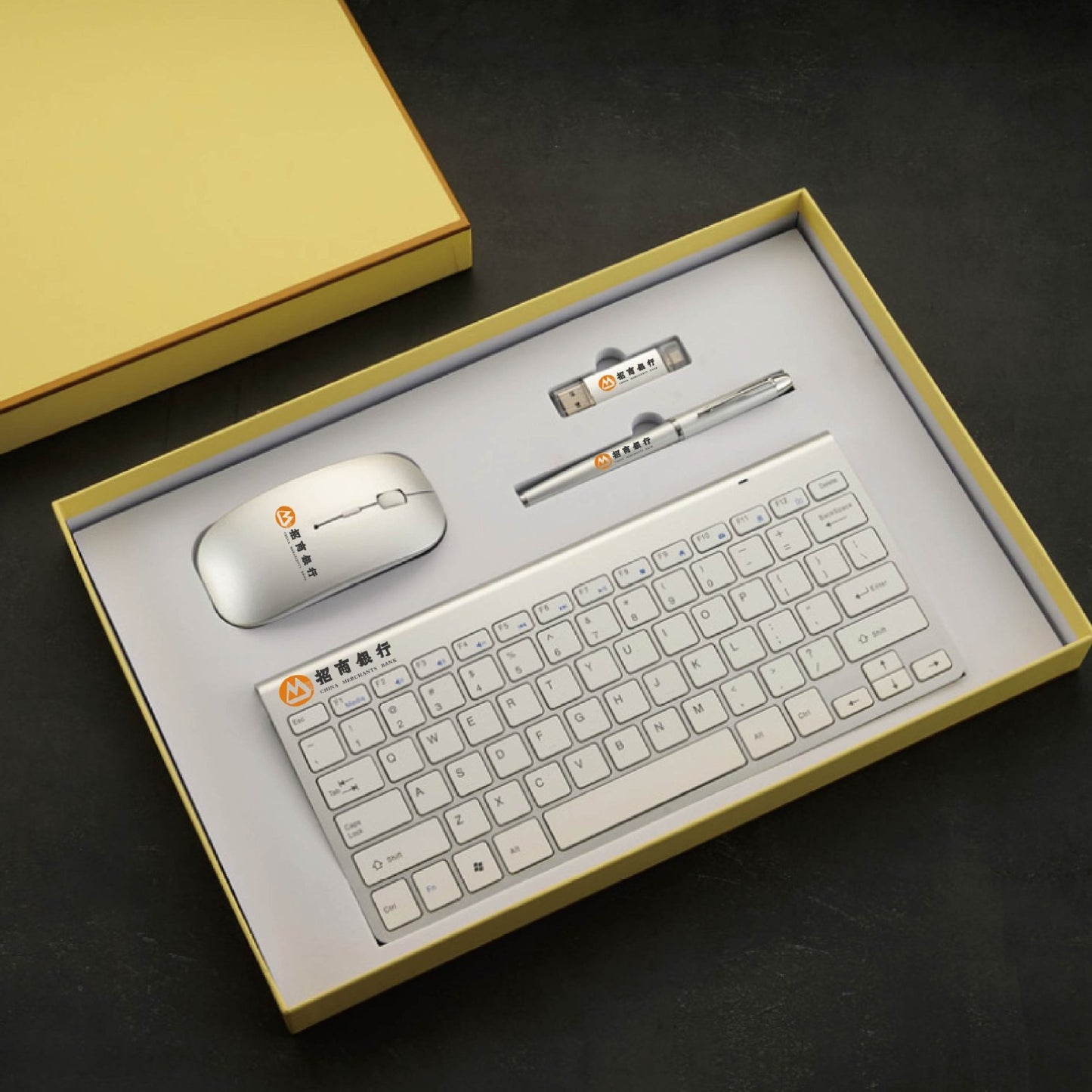 Business Gift Suit Gift Gift Box Wireless Keyboard Mouse Conference Bank Anniversary Activity Creative Gift