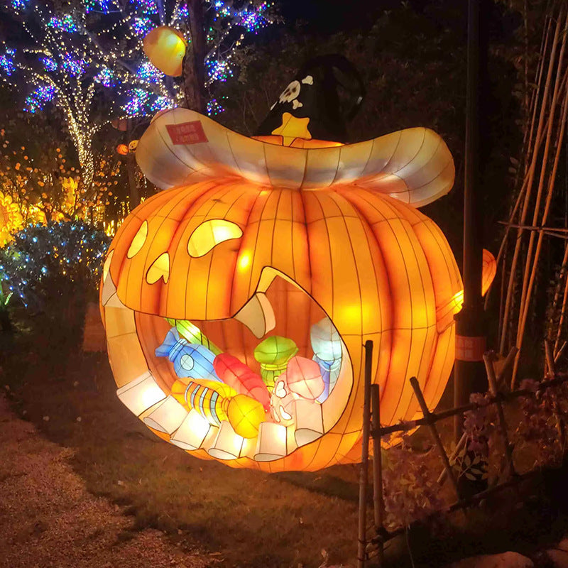 Halloween Pumpkin-shaped Lantern Outdoor Scenic Large Theme Activity Lighting Decoration Lantern Cross-border Lantern