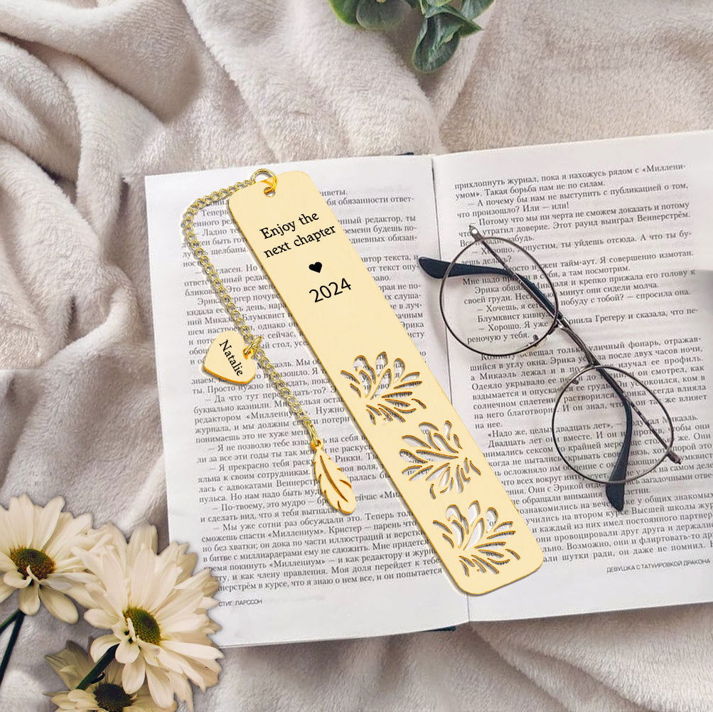 Personalized Bookmark Custom Text Bookmark Back to School Gifts for Reader - DigiVirt