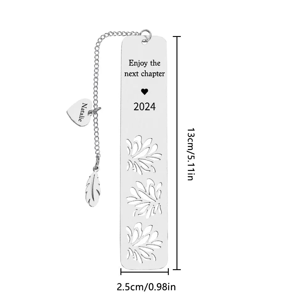 Personalized Bookmark Custom Text Bookmark Back to School Gifts for Reader - DigiVirt