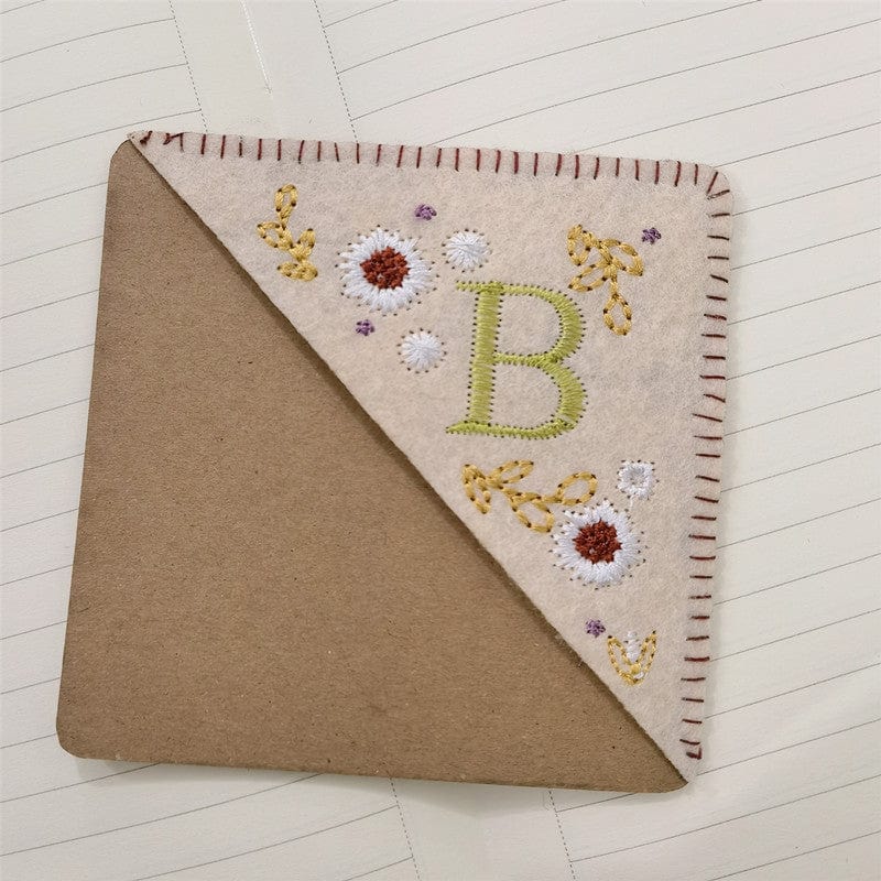 Personalized Bookmark with Initial Custom Embroidered Bookmark Gift for Book Lovers - DigiVirt