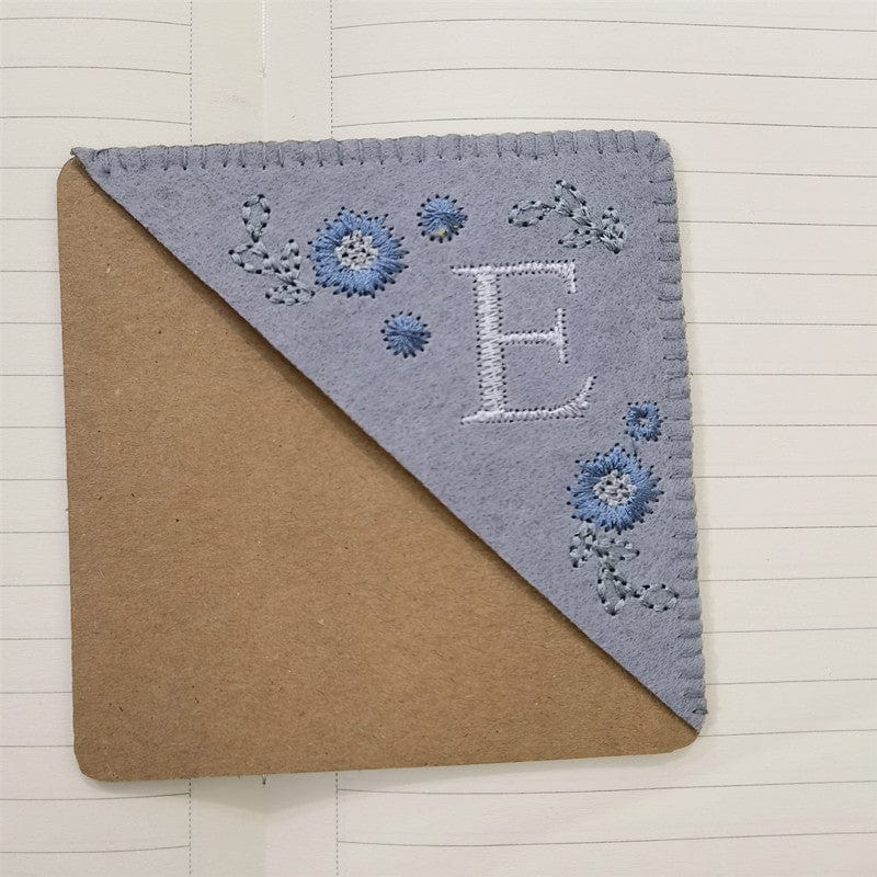 Personalized Bookmark with Initial Custom Embroidered Bookmark Gift for Book Lovers - DigiVirt