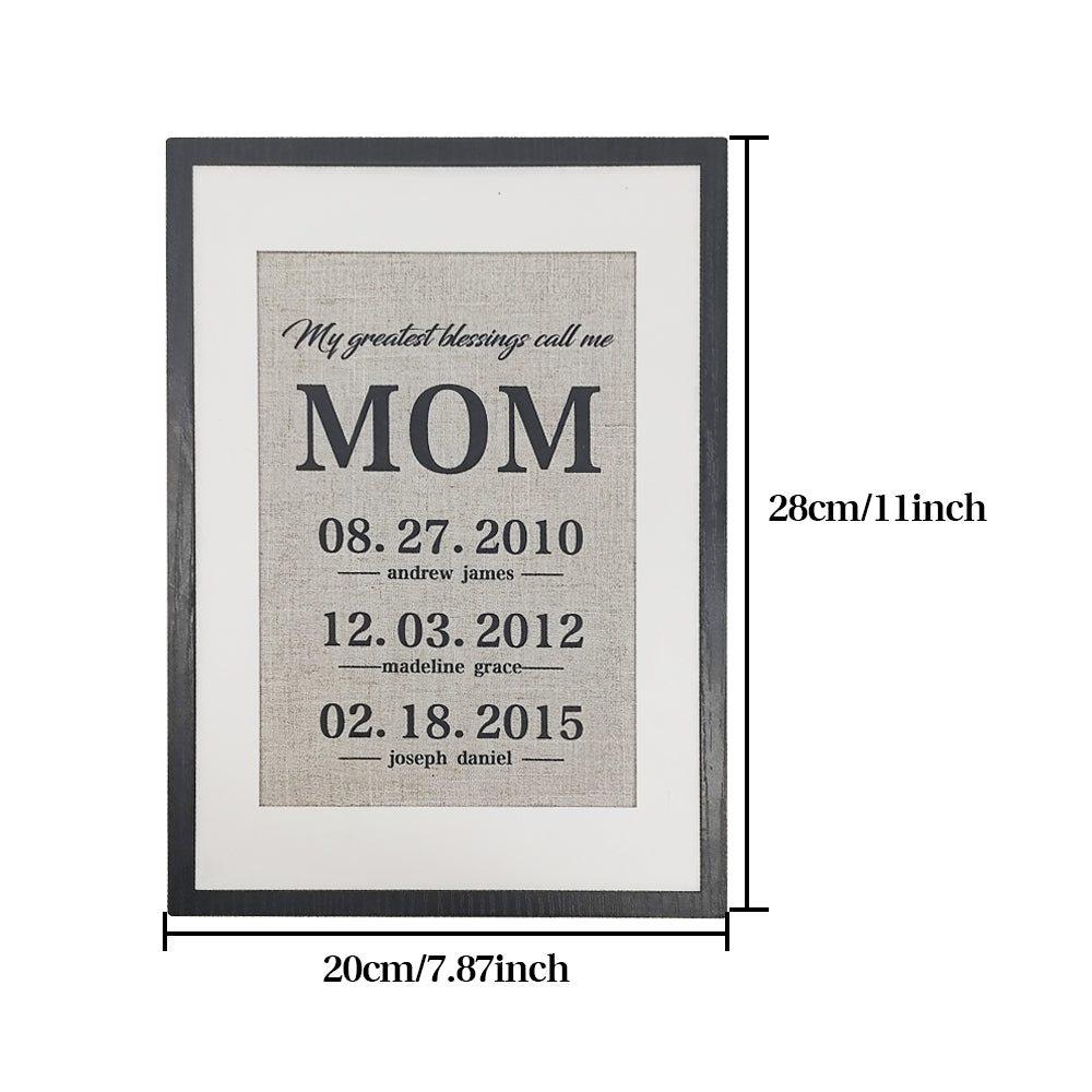 Personalized Father Gift My Greatest Blessings Call Me Dad Name Sign Gift for Father - DigiVirt