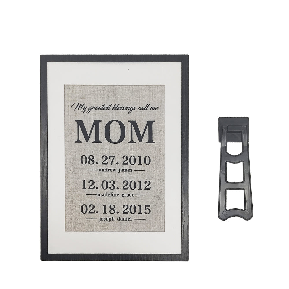Personalized Father Gift My Greatest Blessings Call Me Dad Name Sign Gift for Father - DigiVirt
