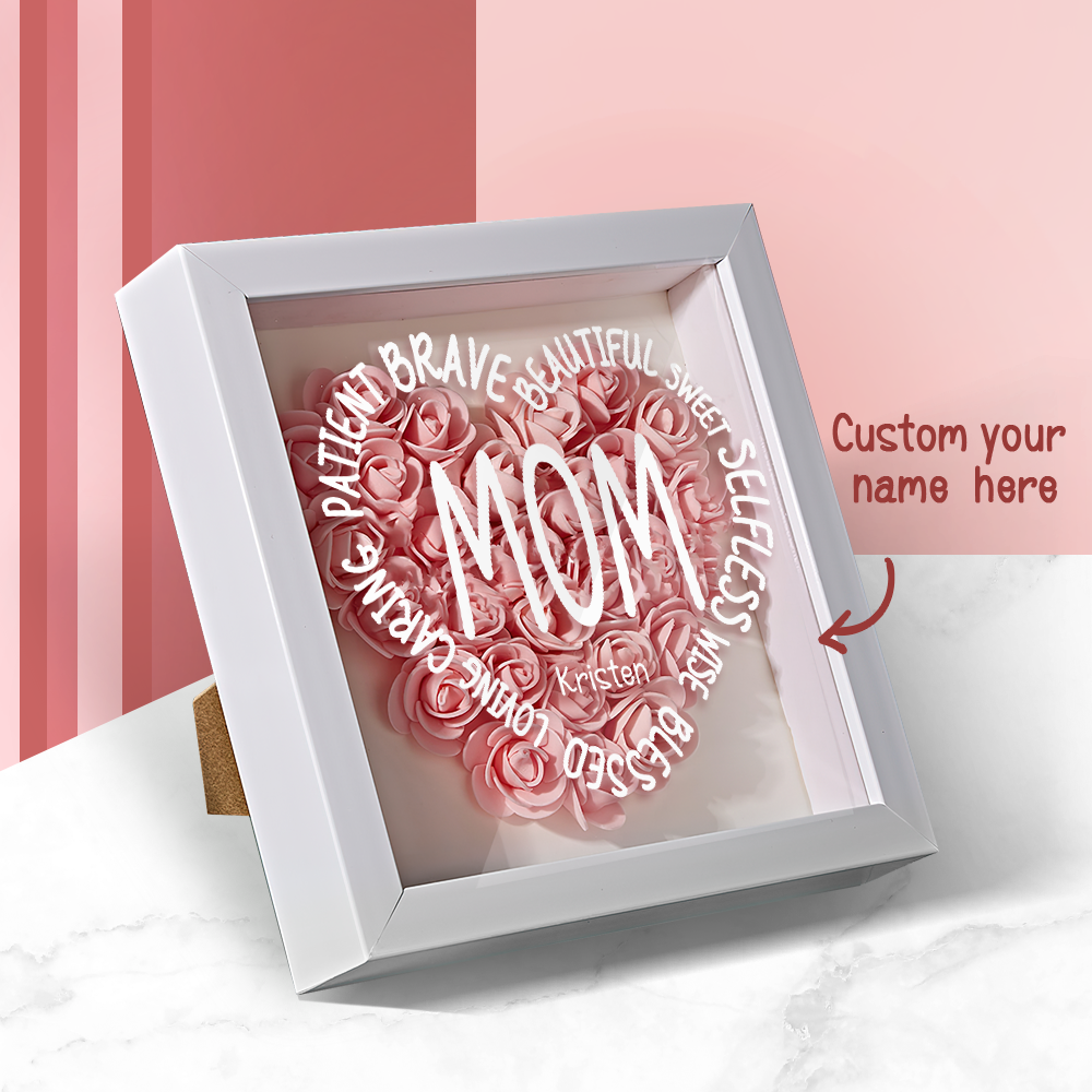 Personalized Flower Keepsake For Mom Custom Name Gift Idea for Mother's Day - DigiVirt