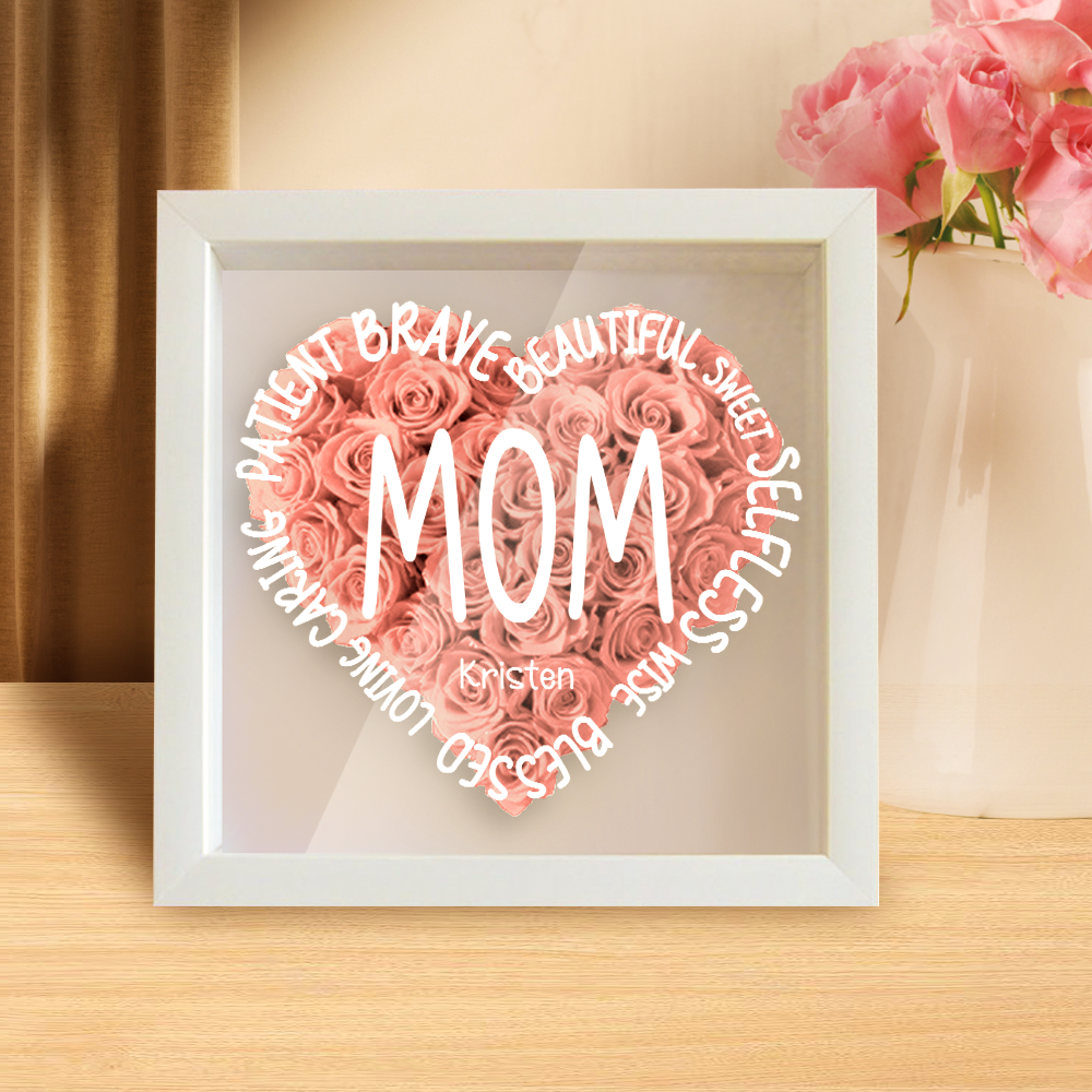 Personalized Flower Keepsake For Mom Custom Name Gift Idea for Mother's Day - DigiVirt