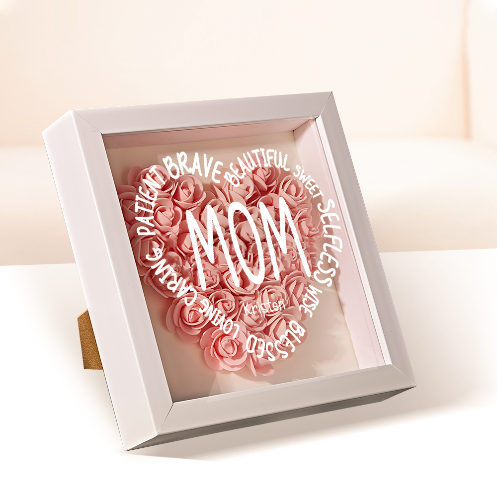 Personalized Flower Keepsake For Mom Custom Name Gift Idea for Mother's Day - DigiVirt