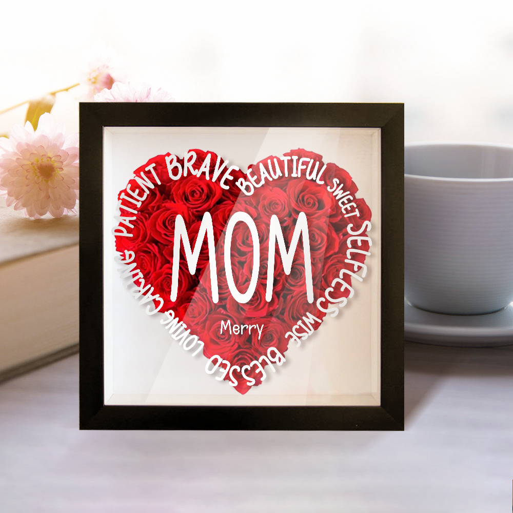 Personalized Flower Keepsake For Mom Custom Name Gift Idea for Mother's Day - DigiVirt