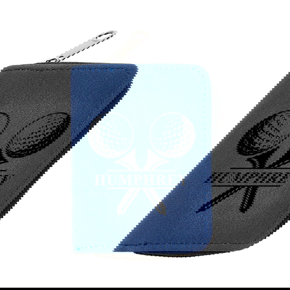 Personalized Leather Golf Wallet with 18 Card Slots Card Holder Wallet Gift for Men - DigiVirt