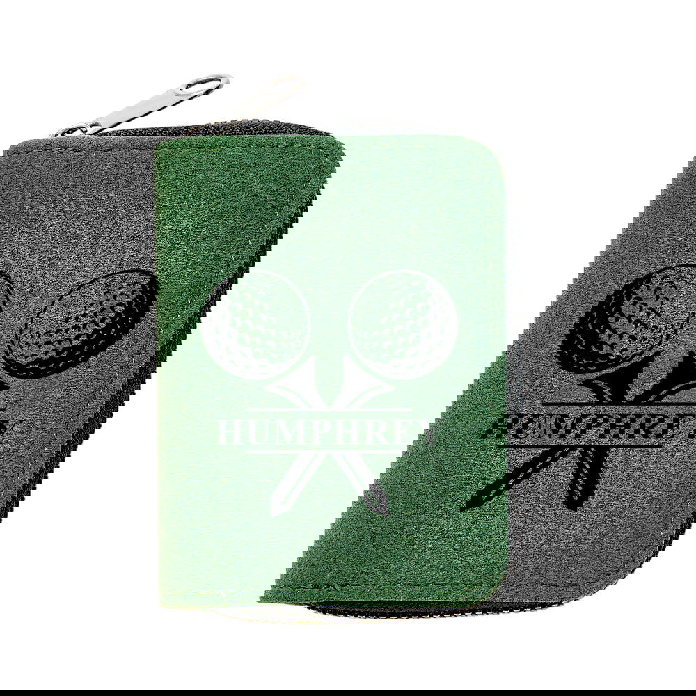 Personalized Leather Golf Wallet with 18 Card Slots Card Holder Wallet Gift for Men - DigiVirt