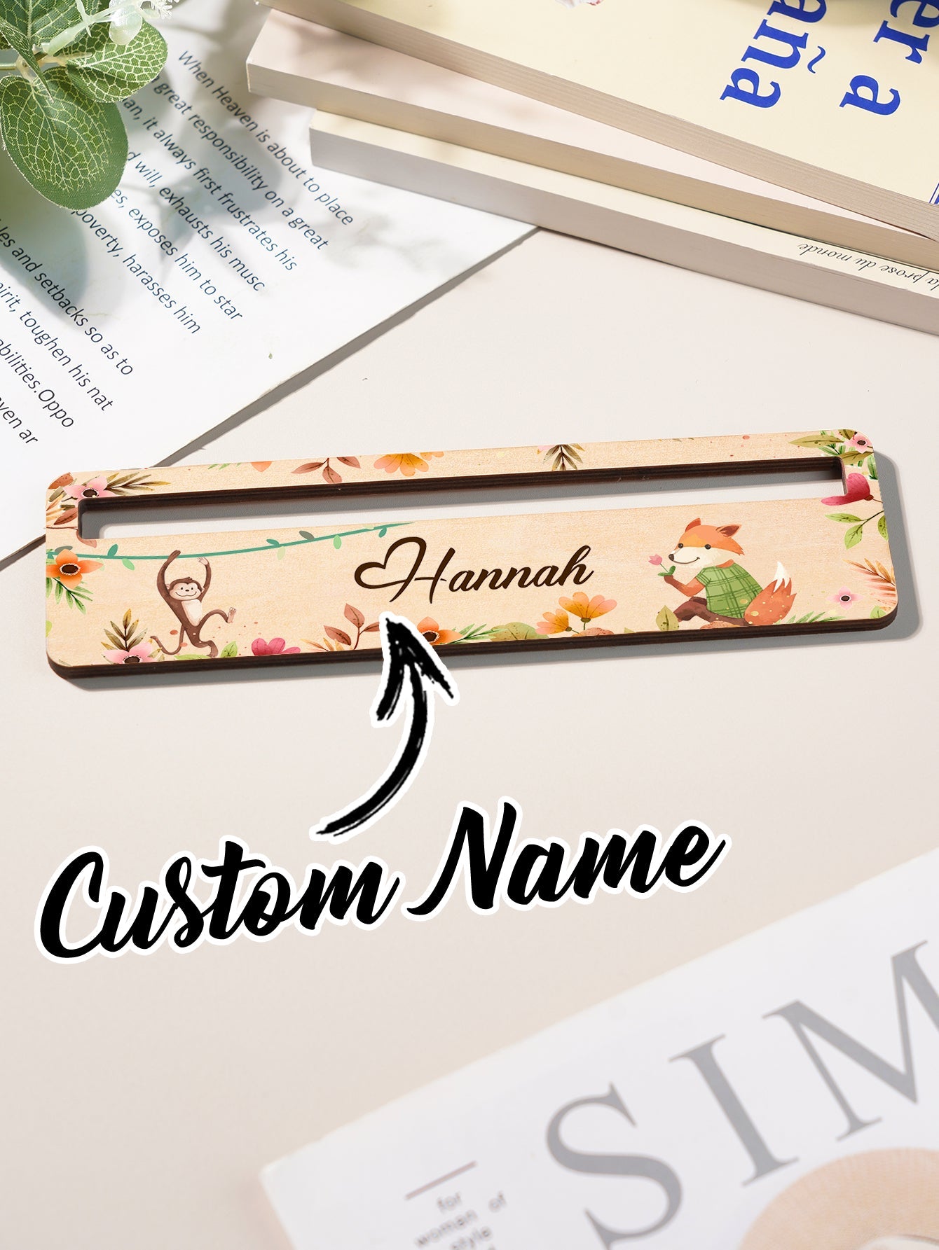 Personalized Name Reading Aid Custom Reading Aid Back To School Gift for Children - DigiVirt