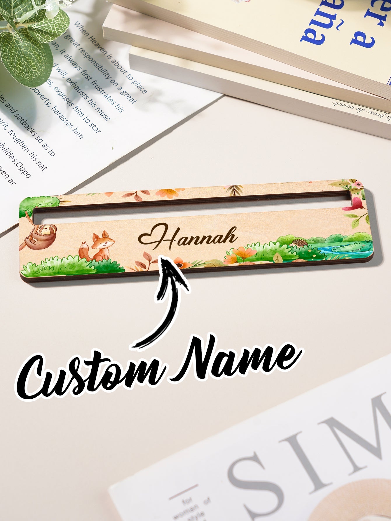 Personalized Name Reading Aid Custom Reading Aid Back To School Gift for Children - DigiVirt