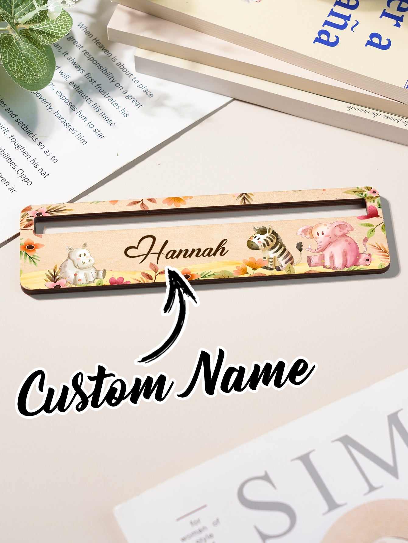 Personalized Name Reading Aid Custom Reading Aid Back To School Gift for Children - DigiVirt