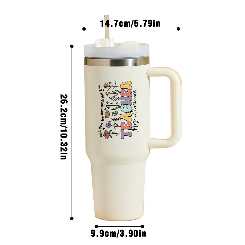 Personalized Teacher 40oz Tumbler Back to School Gift - DigiVirt