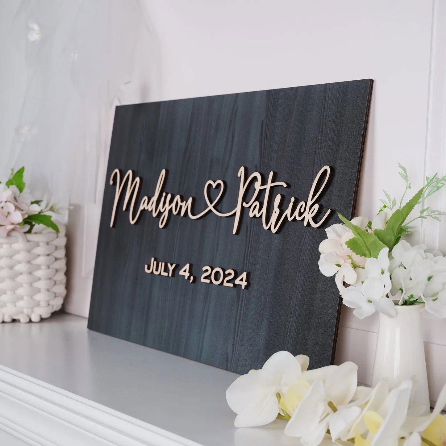 Personalized Wedding Sign Wedding Welcome Sign for Wedding Entrance - DigiVirt