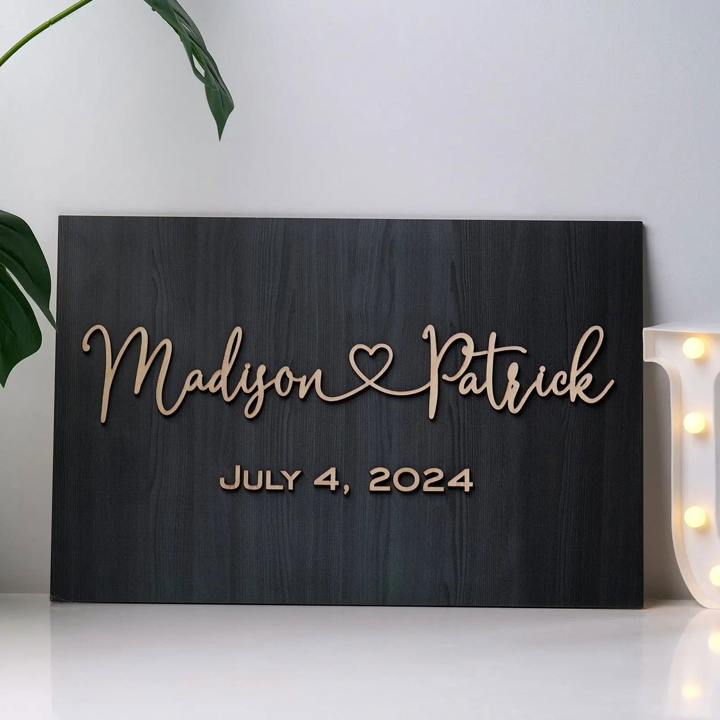 Personalized Wedding Sign Wedding Welcome Sign for Wedding Entrance - DigiVirt