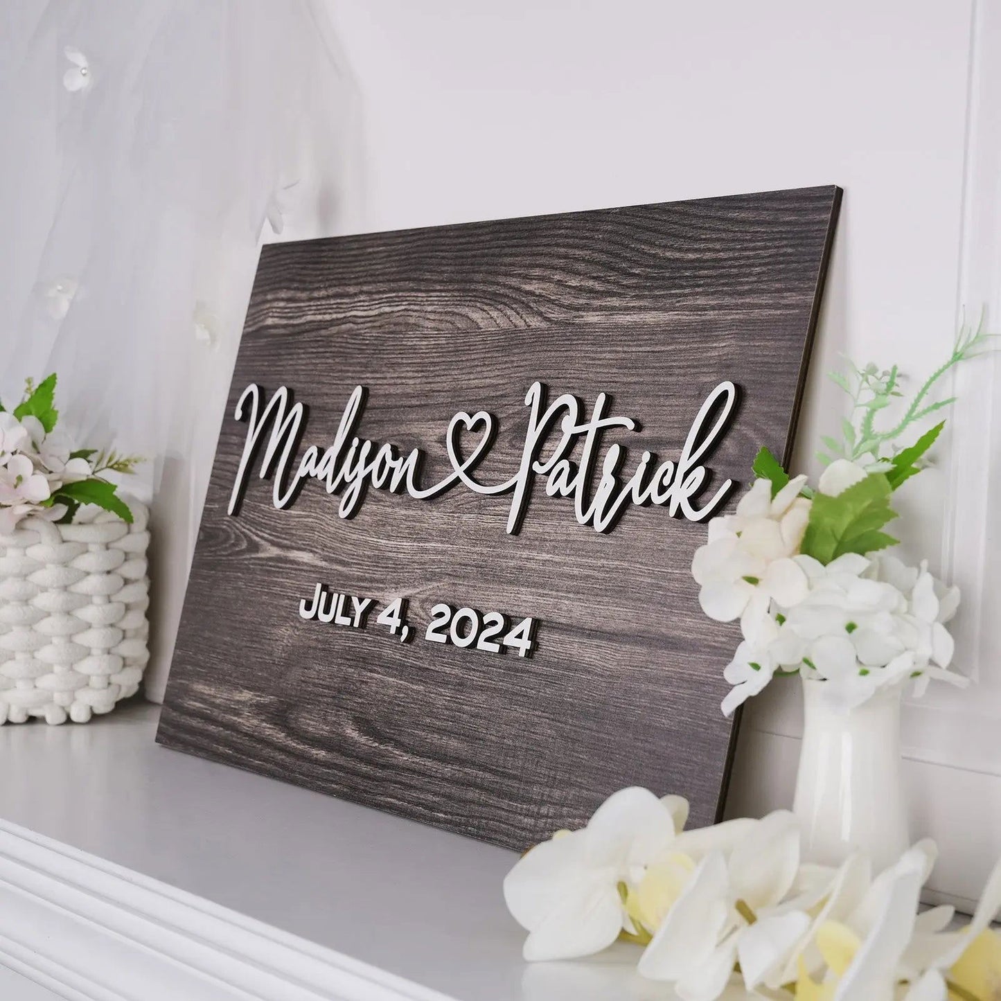 Personalized Wedding Sign Wedding Welcome Sign for Wedding Entrance - DigiVirt