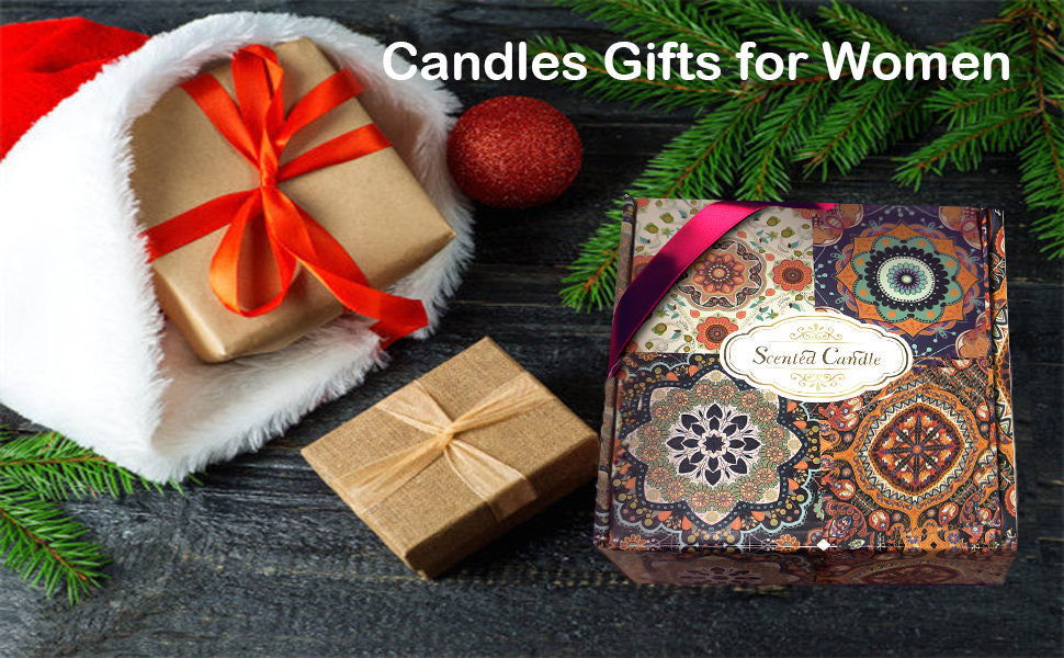 Scented Candles Home Gift Set: Aromatherapy Candle 4 Cans Made of 100% Natural Soy Wax 4.4 Oz for Birthday Gifts for Women Stress Relief Christmas - DigiVirt