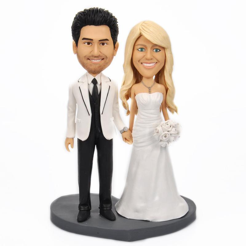 Sweet Wedding Custom Bobblehead With Engraved Text - DigiVirt