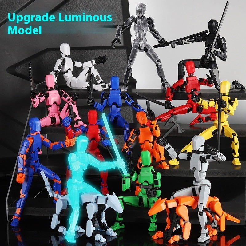 Trending Multi-Jointed Movable Shapeshift Robot 3D Printed Mannequin Dummy Action Model Doll Toy Kid Gift - DigiVirt
