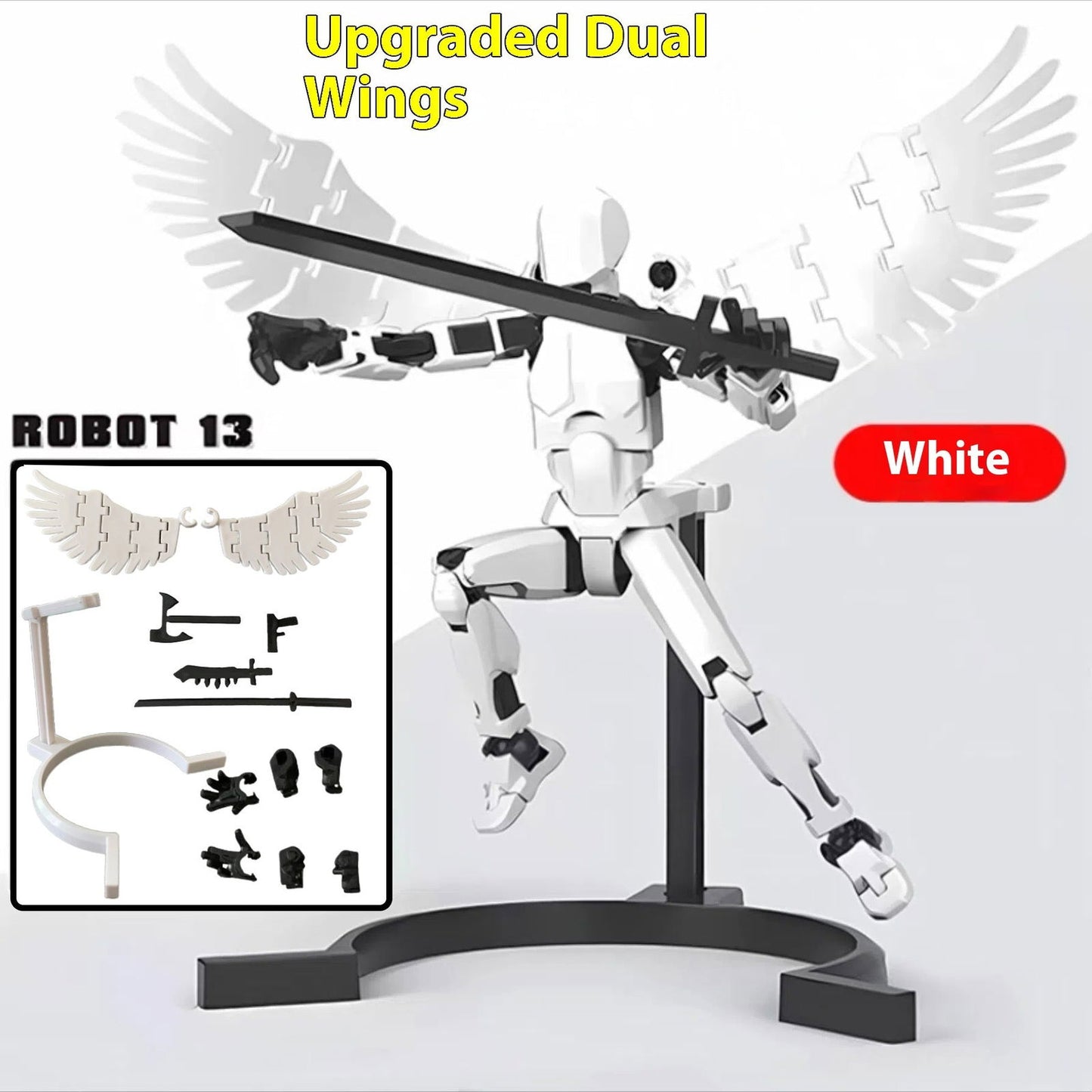 Trending Multi-Jointed Movable Shapeshift Robot 3D Printed Mannequin Dummy Action Model Doll Toy Kid Gift - DigiVirt