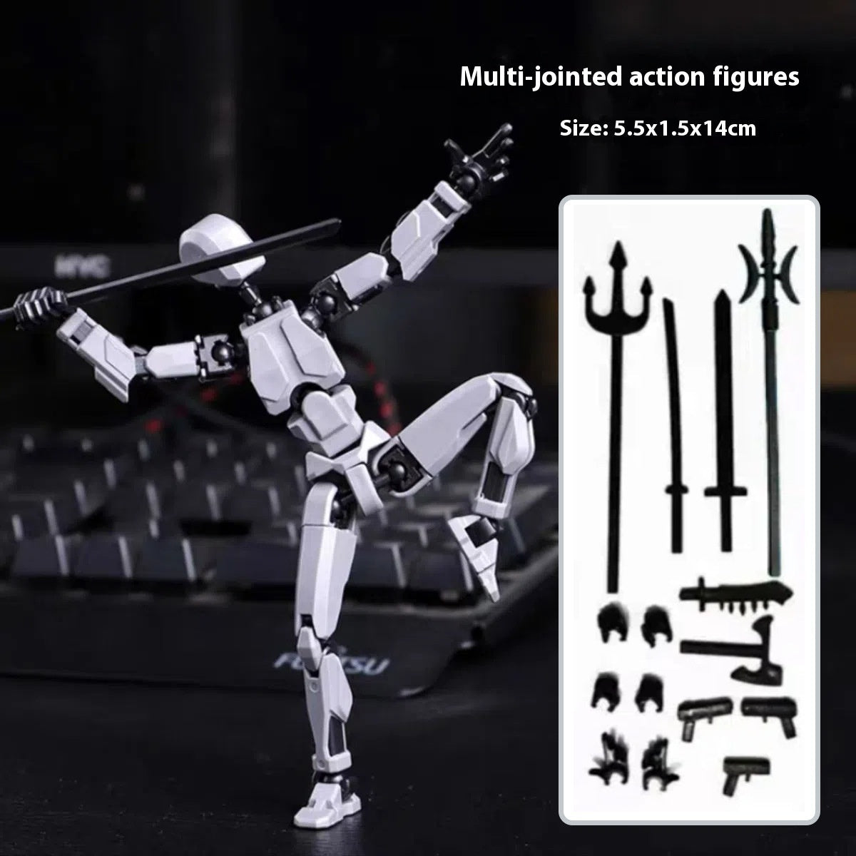 Trending Multi-Jointed Movable Shapeshift Robot 3D Printed Mannequin Dummy Action Model Doll Toy Kid Gift - DigiVirt