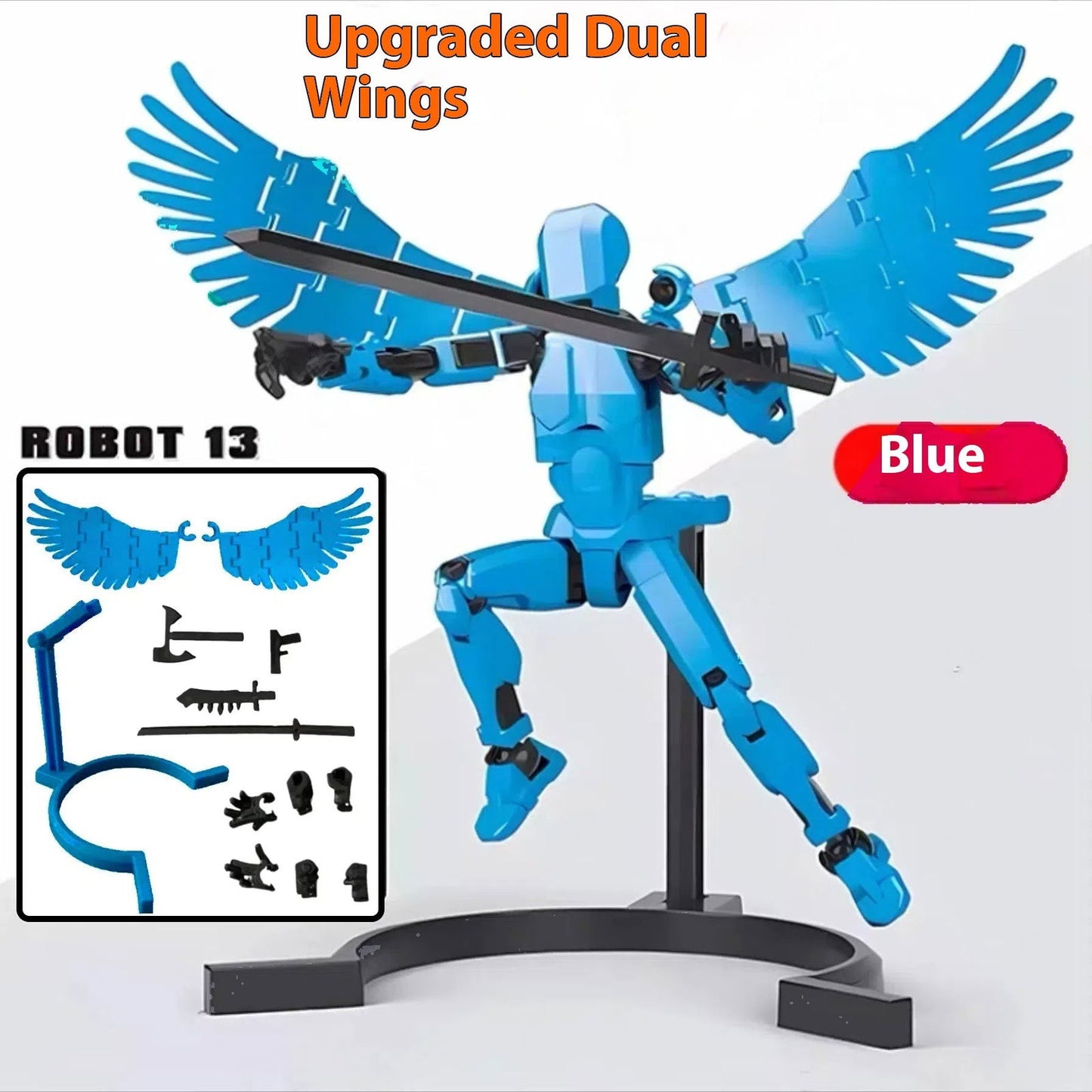 Trending Multi-Jointed Movable Shapeshift Robot 3D Printed Mannequin Dummy Action Model Doll Toy Kid Gift - DigiVirt