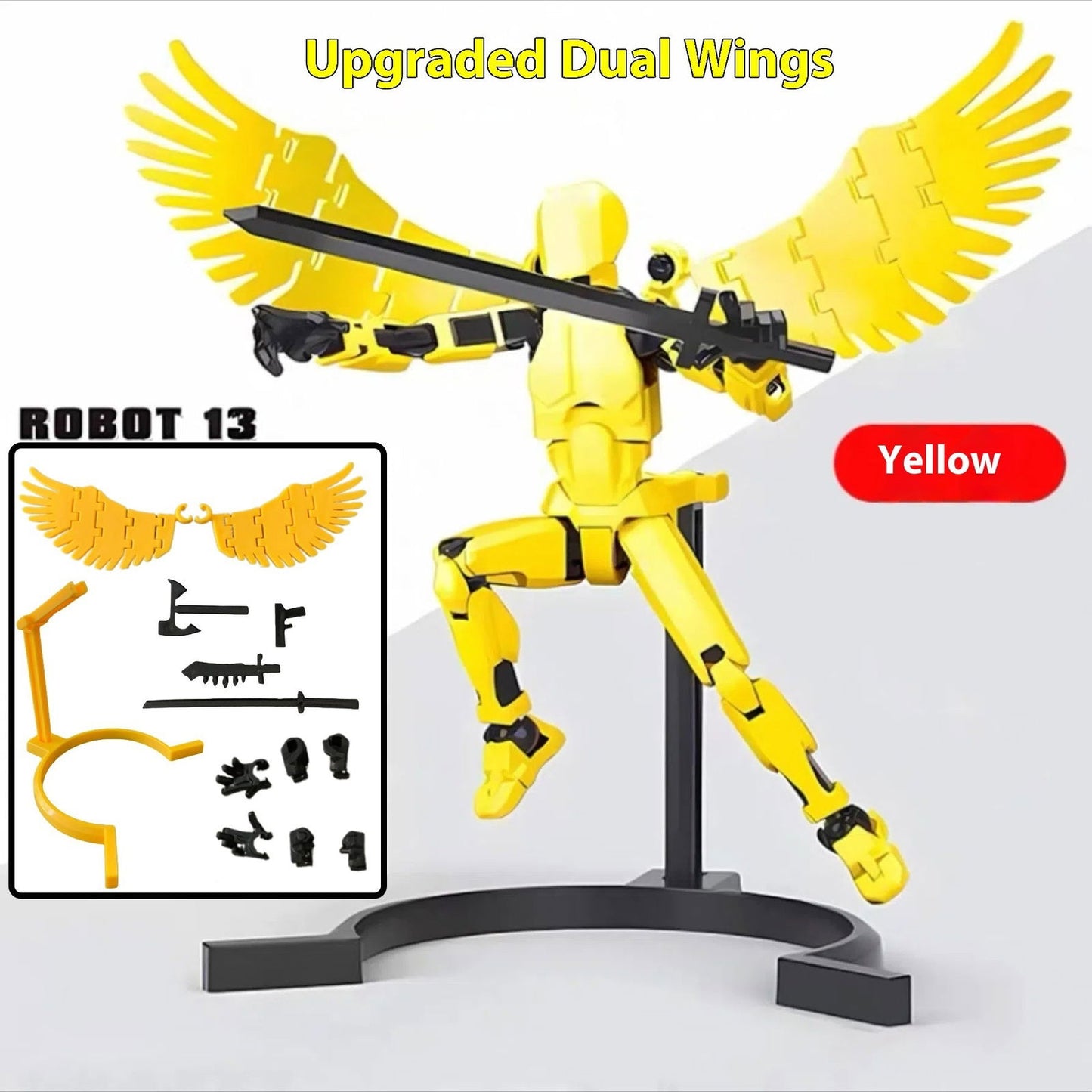 Trending Multi-Jointed Movable Shapeshift Robot 3D Printed Mannequin Dummy Action Model Doll Toy Kid Gift - DigiVirt