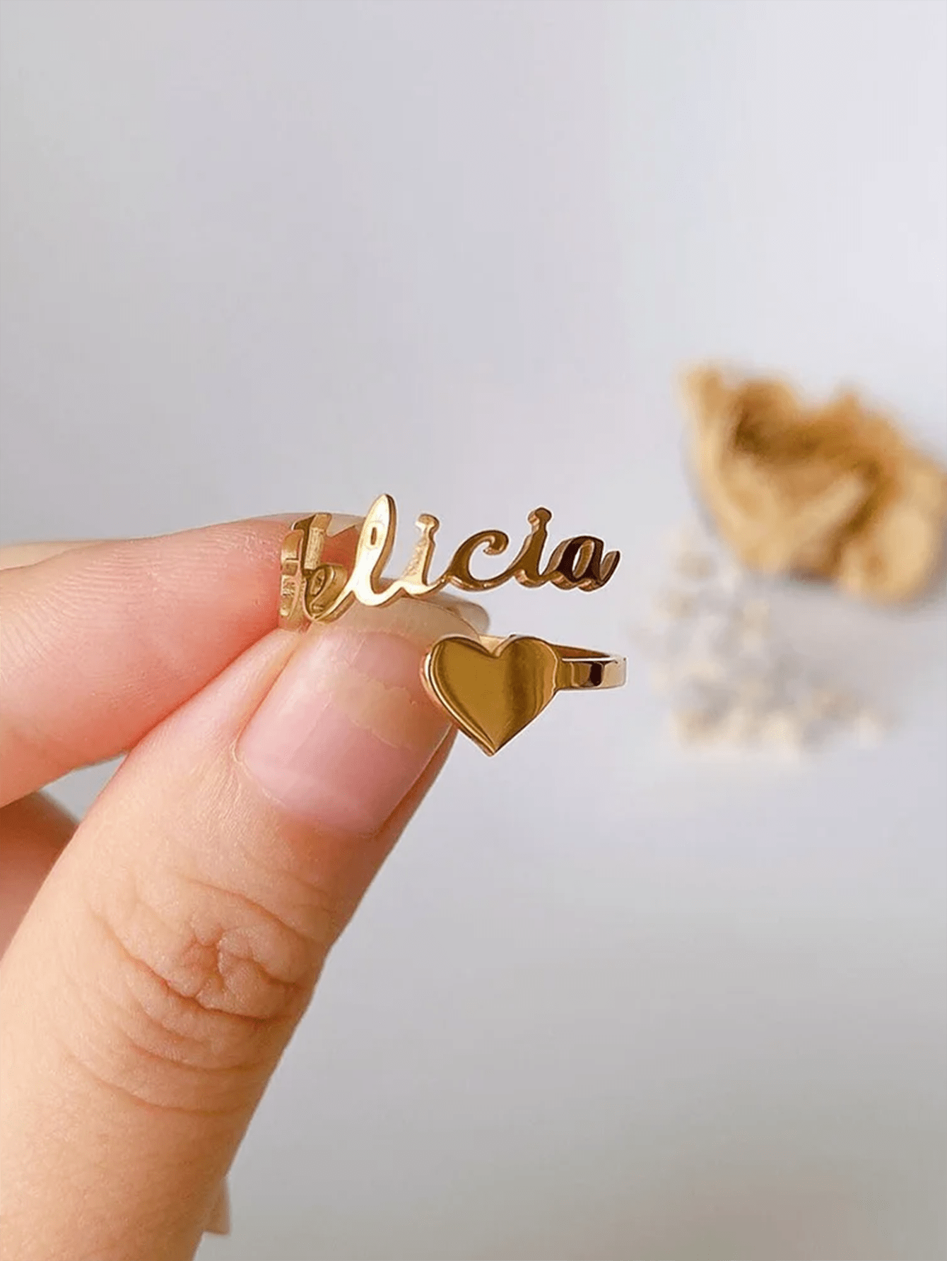 Customized Name Rings For Women Stainless Steel Jewelry 1-3 Name Opening Adjustable Rings, Couple Jewelry, Handmade Custom Rings, Anniversary Valentine's Day Gift For Girlfriend Stylish,Fall Fashion,Casual,Vintage,Old Money,Contracted,Simple Custom