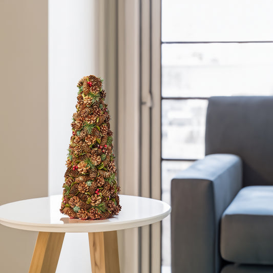 Pine Cone Tabletop Christmas tree