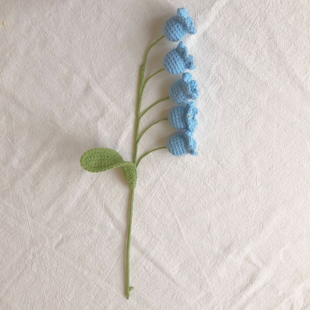 1pc Handmade Knitted Flower Bell Orchid Crochet Flower Gift for Her - DigiVirt